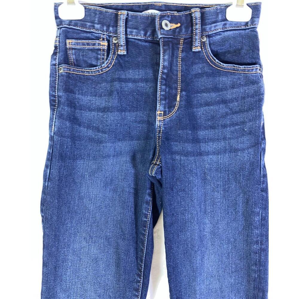Old Navy Denim Straight Jeans Women's 12 Slim Built In Flex Adjustable Waistband - Picture 2 of 10